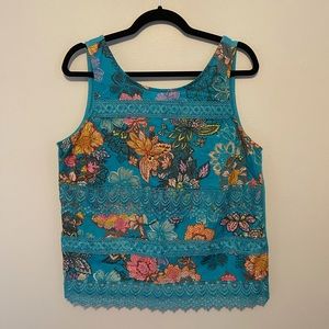NEXT Floral and Lace Tank Top